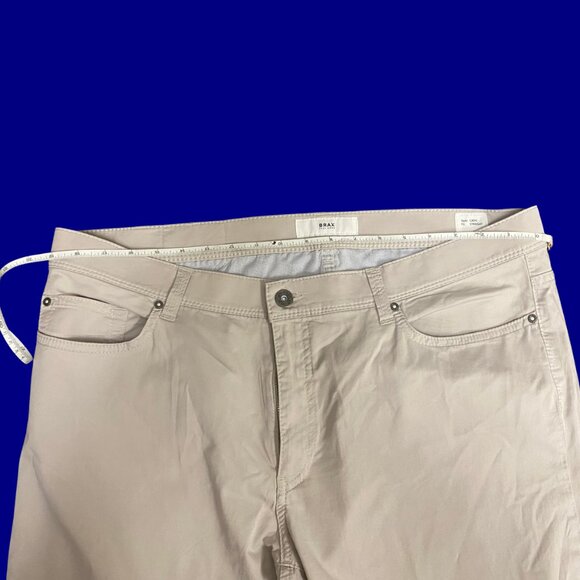 Brax Feel Good Cadiz Ultralight Straight Fit Pants Beige Men’s 40/36 - Picture 6 of 10